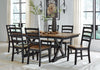 Mesa de comedor extensible Wildenauer y 6 sillas