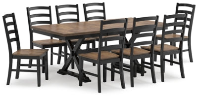 Juego de comedor de 9 piezas