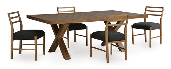 Mesa de comedor Steenlage y 4 sillas