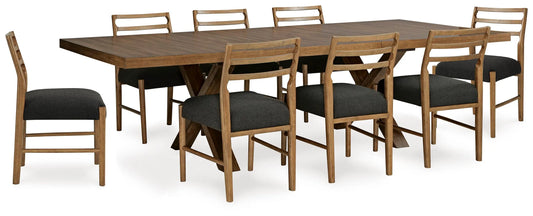 Mesa de comedor Steenlage y 8 sillas