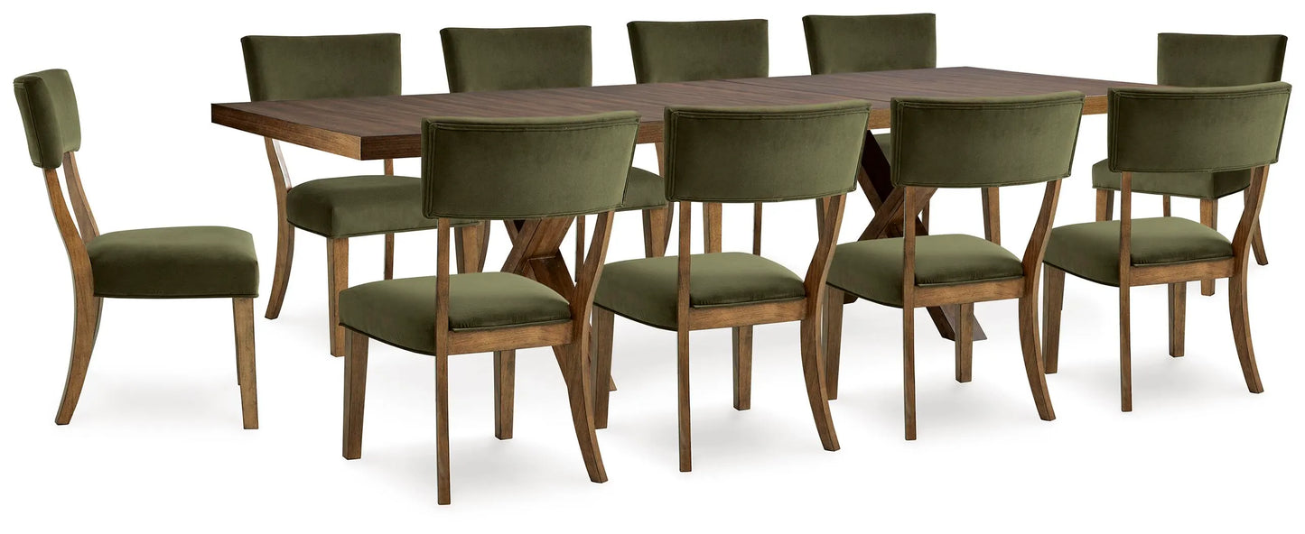 Mesa de comedor y 10 sillas Steenlage
