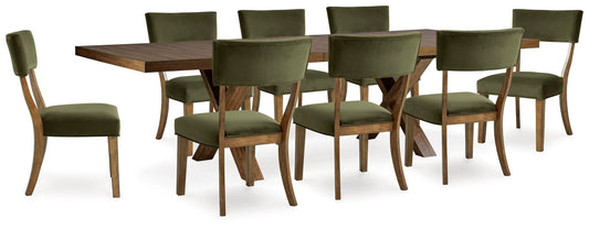 Mesa de comedor Steenlage y 8 sillas