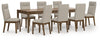 Juego de comedor de 9 piezas
