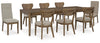 Roanhowe Dining Table and 8 Chairs