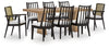 Juego de comedor de 9 piezas