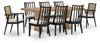 Juego de comedor de 9 piezas