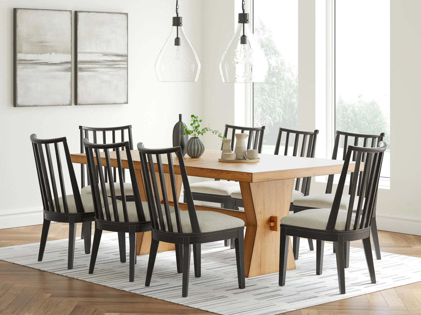 Juego de comedor de 9 piezas