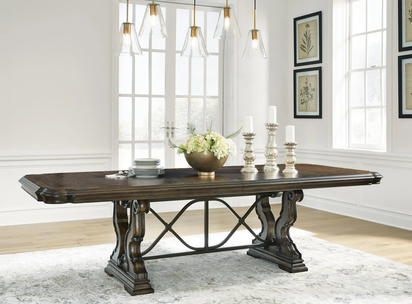 Mesa de comedor extensible Maylee