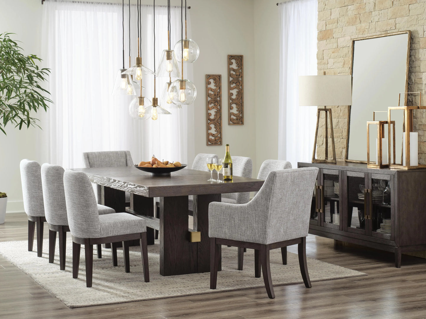 Juego de comedor de 9 piezas