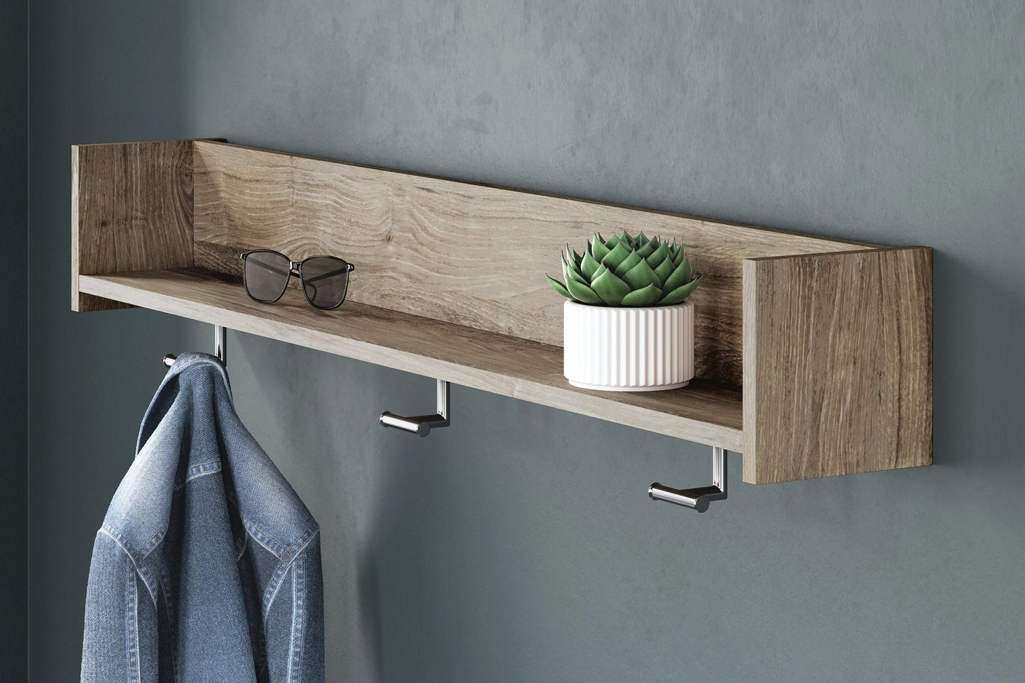 Oliah Perchero de Pared con Estante