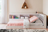 Cama con cabecero y almacenaje completo Piperton
