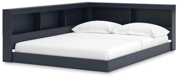 Cama con almacenaje para librería Simmenfort