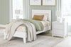 Cama de plataforma con paneles gemelos Hallityn