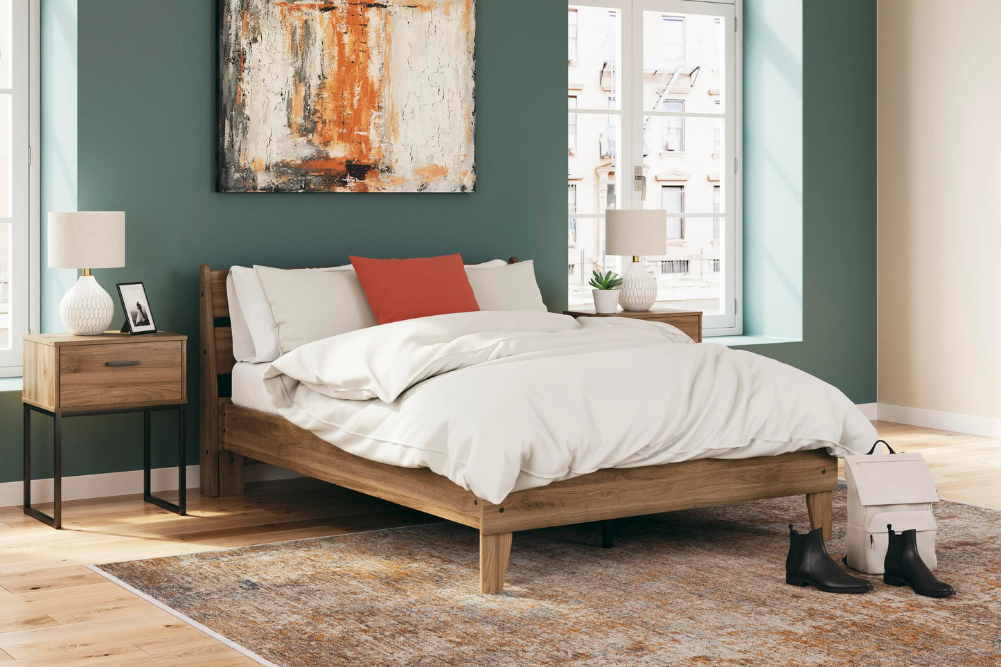 Cama con plataforma completa Deanlow