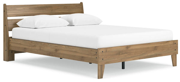 Cama con paneles Deanlow Queen Platform