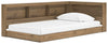 Cama Deanlow doble con estantería de almacenamiento