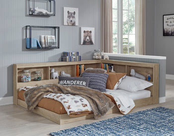 Cama Oliah con almacenaje tipo estantería