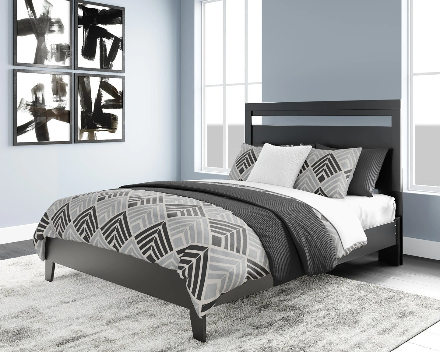 Cama con plataforma Finch Queen Panel