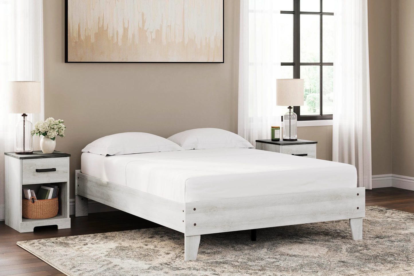 Cama de plataforma completa Shawburn