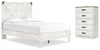 Cama de panel completo Shawburn con cómoda