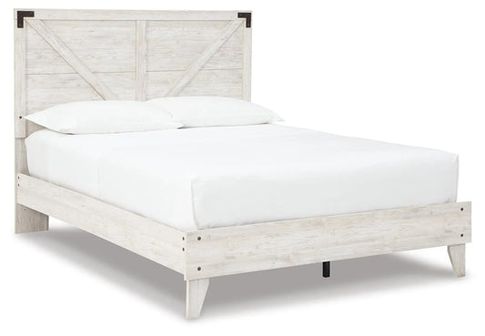 Cama con Plataforma Shawburn Queen Crossbuck