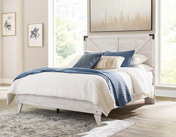 Cama con Plataforma Shawburn Queen Crossbuck