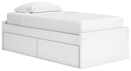 Cama Onita Twin con plataforma y 1 espacio de almacenamiento lateral