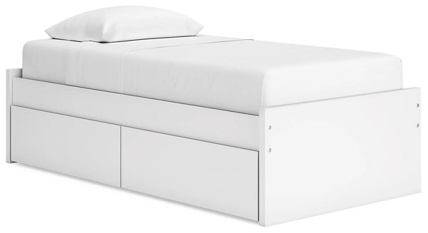Cama Onita Twin con plataforma y 1 espacio de almacenamiento lateral