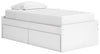 Cama Onita Twin con plataforma y 1 espacio de almacenamiento lateral