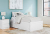 Cama Onita Twin con plataforma y 1 espacio de almacenamiento lateral