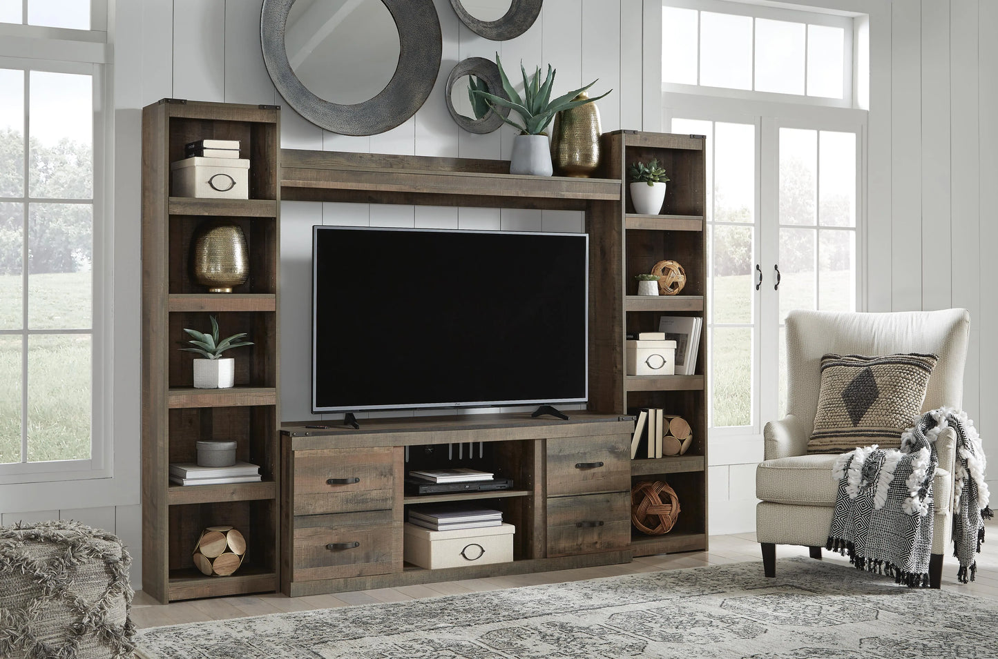 Mueble de entretenimiento Trinell de 4 piezas