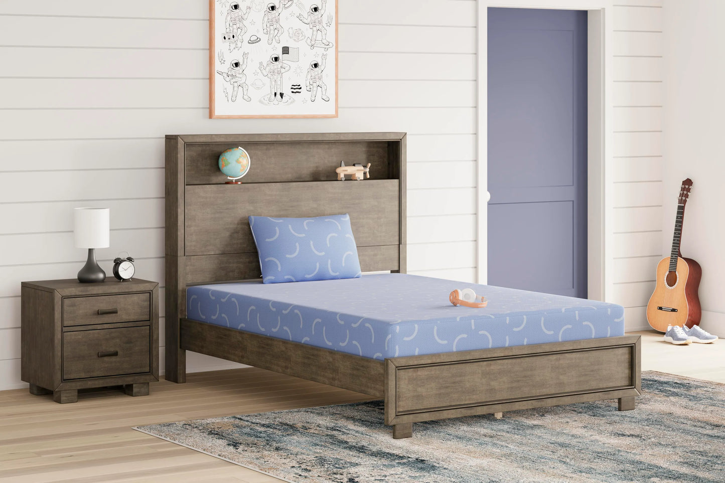 Colchón y almohada iKidz Ocean de tamaño matrimonial