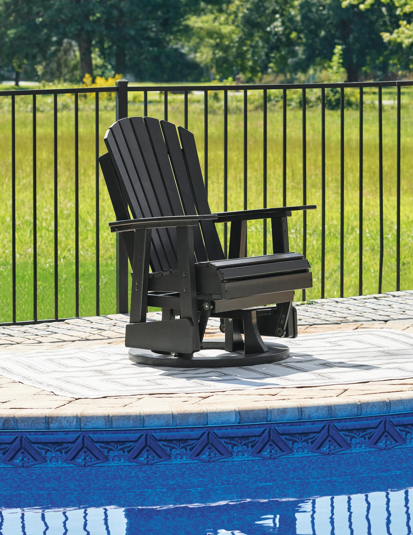 Sillón giratorio reclinable para exterior Hyland Wave