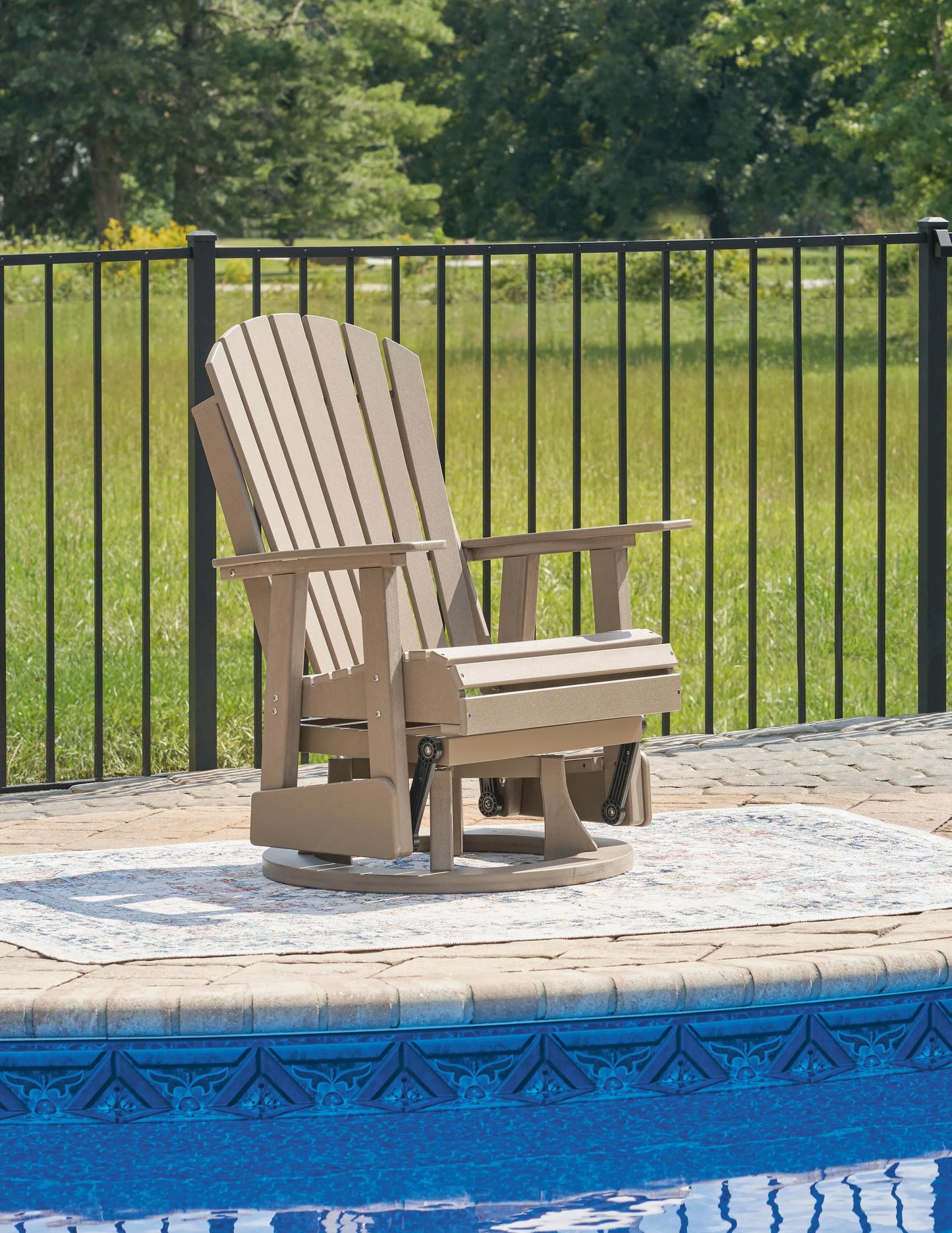 Sillón giratorio reclinable para exterior Hyland Wave