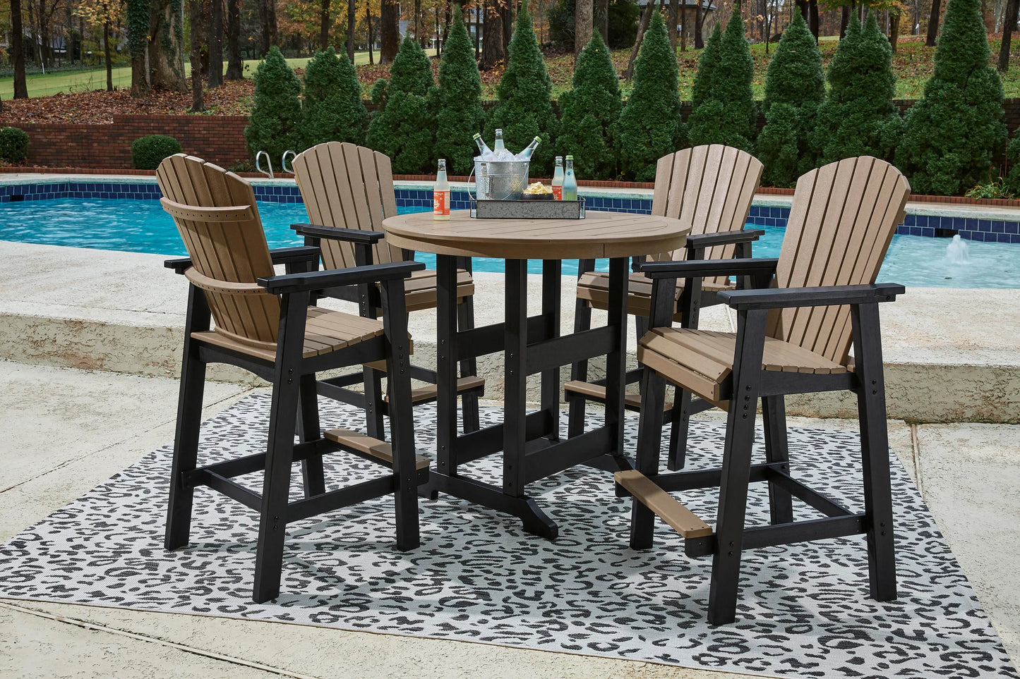 Paquete de comedor de exterior de 5 piezas