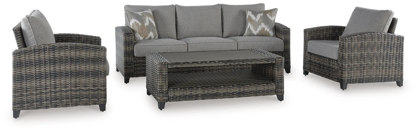 Set de Sofá/Sillas/Mesa de Exterior Oasis Court (Set de 4)