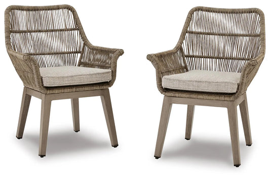 Sillón de playa con cojín (juego de 2)