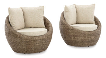 Danson Swivel Lounge con cojín (juego de 2)