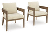 Sillón de comedor Serene Bay para exterior con cojín (juego de 2)