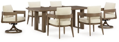 Juego de comedor para exteriores de 7 piezas