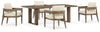 Paquete de comedor de exterior de 5 piezas