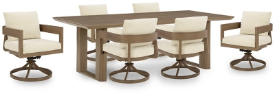 Juego de comedor para exteriores de 7 piezas
