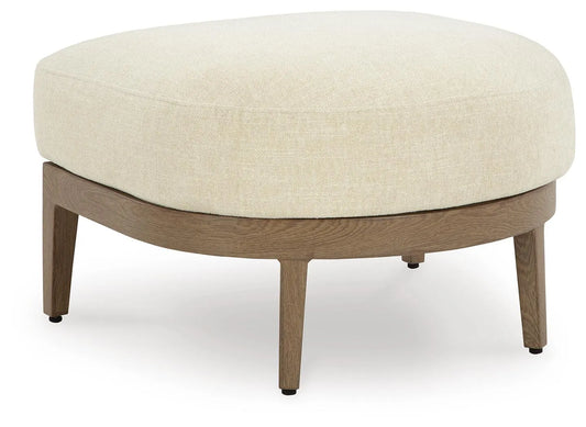 Puf otomano para exterior Serene Bay con cojín