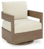 Sillón reclinable giratorio de exterior Serene Bay con cojín