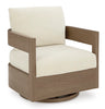 Sillón reclinable giratorio de exterior Serene Bay con cojín