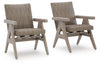 Carisbo Sillón Mecedor para Exterior (Juego de 2)