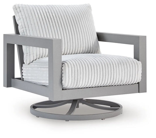 Sillón giratorio para exterior Moonlight View con cojín