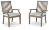 Sillón de exterior Rainier Ranch con cojín (juego de 2)
