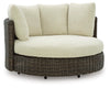 Sillón giratorio de exterior Kimora con cojín