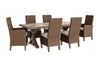 Juego de comedor para exteriores de 7 piezas